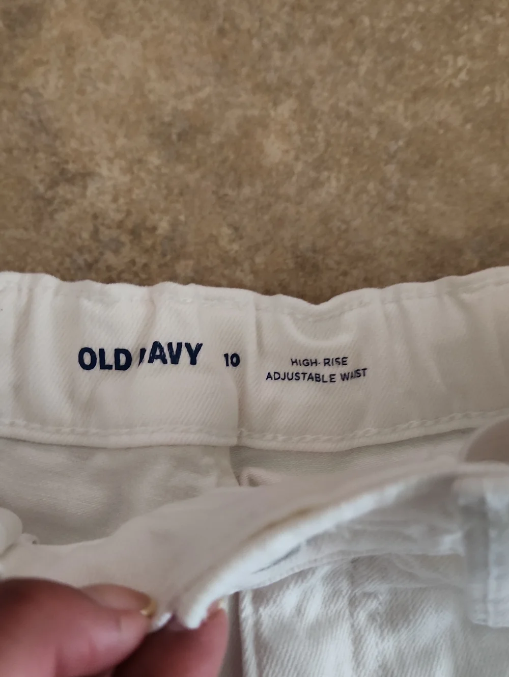 Old Navy Girls Two-Pack Denim Shorts — White & Black